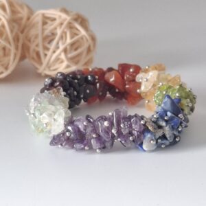 Bracelet Chips de Chakra Elastique
