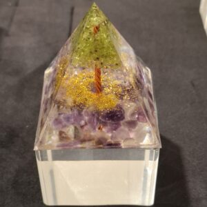 Orgonite Arbre de Péridot et Améthyste