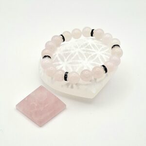 Bracelet en Quartz Rose