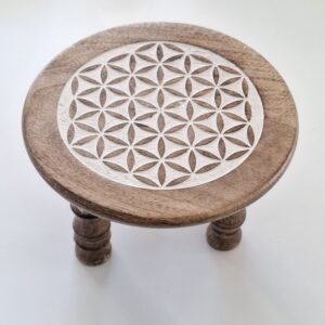 Petite Table d’Autel impression Blanche Fleur de Vie